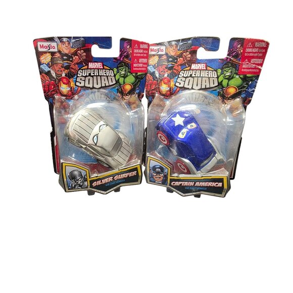 Marvel Super Hero Squad Captain America & Silver Surfer Toys - Picture 1 of 10